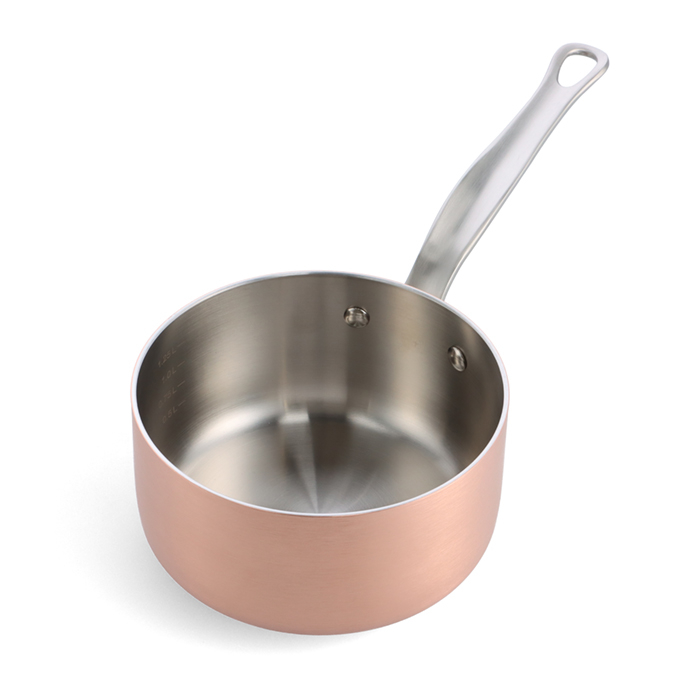 Copperply saucepan